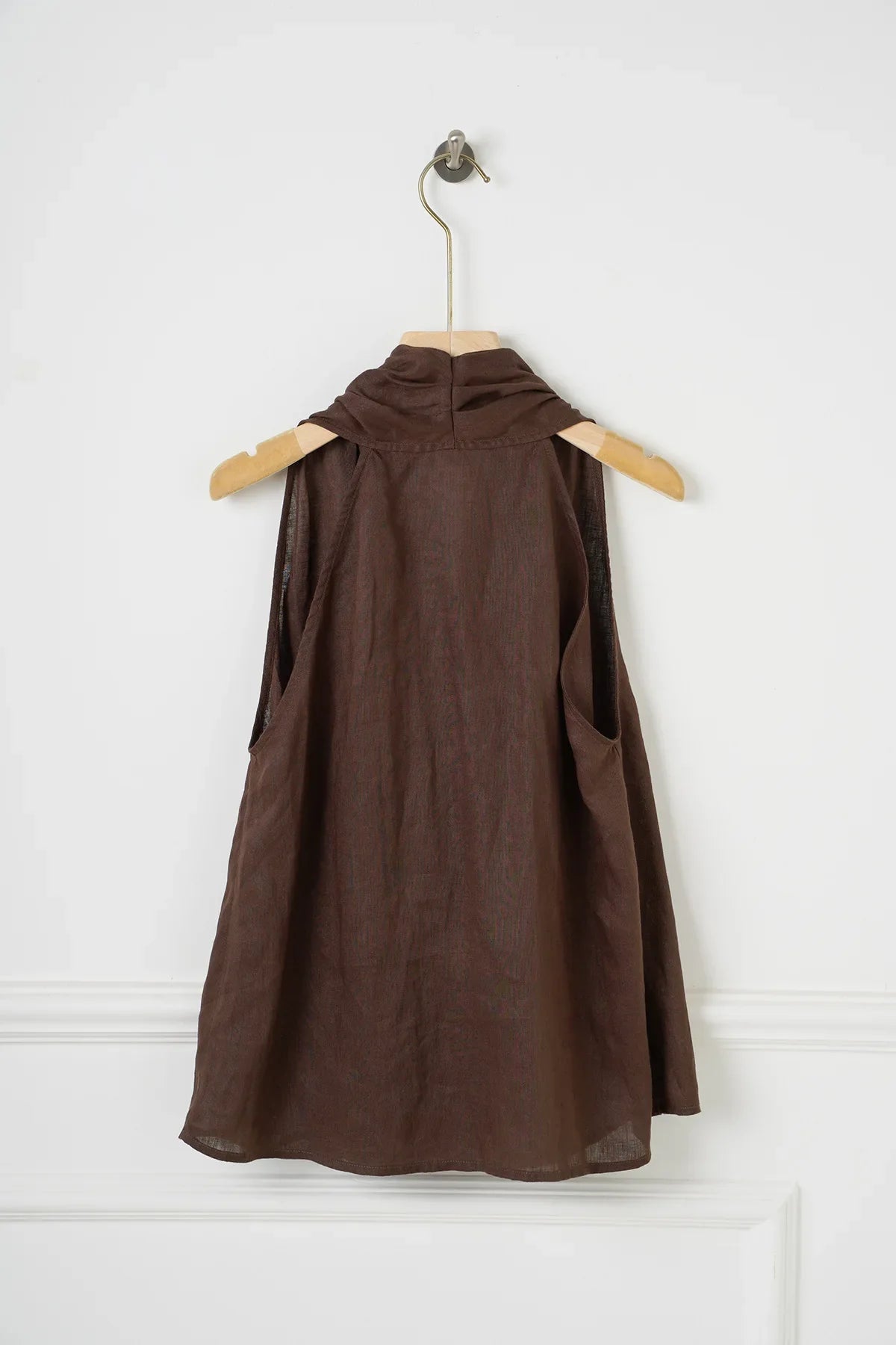 Valienne Drape Linen Vest