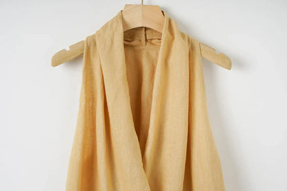 Valienne Drape Linen Vest