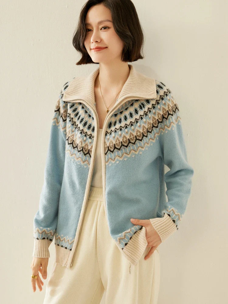 Strathan Cashmere Zip-Up