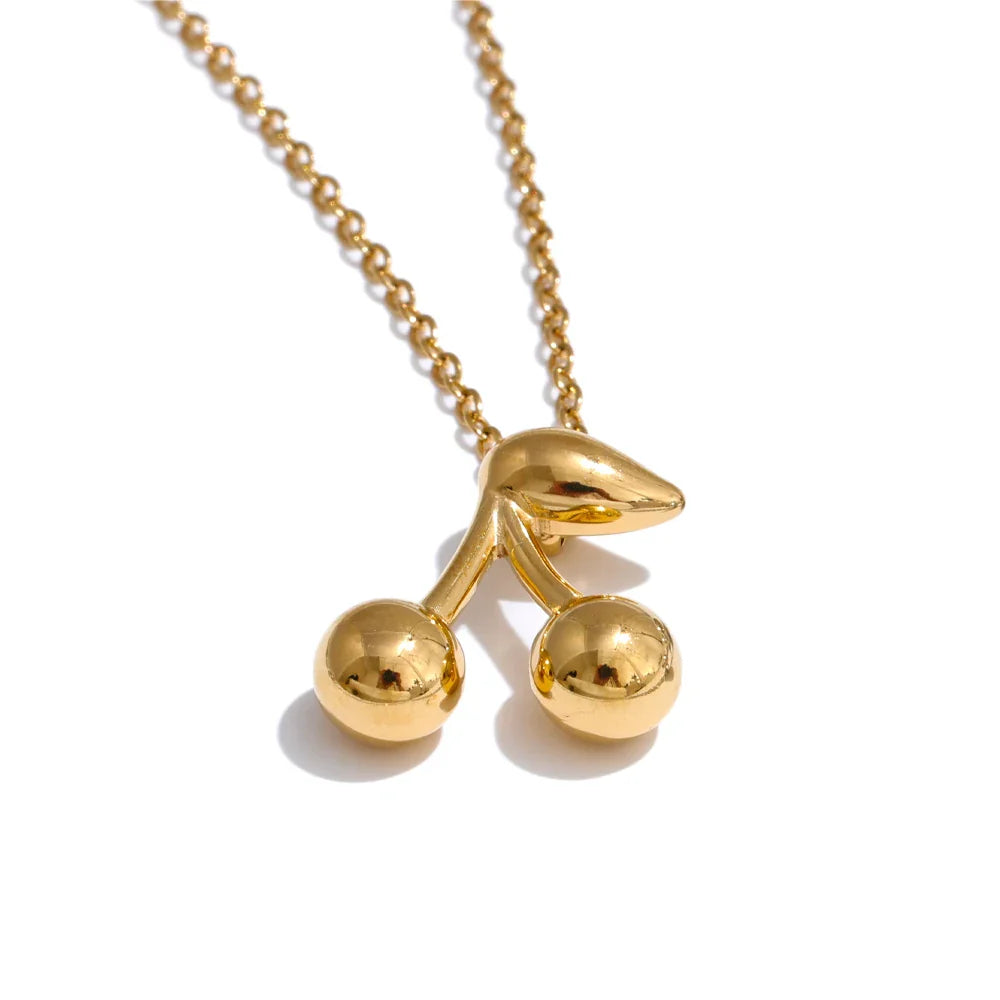 Miroir Cherry Pendant Necklace