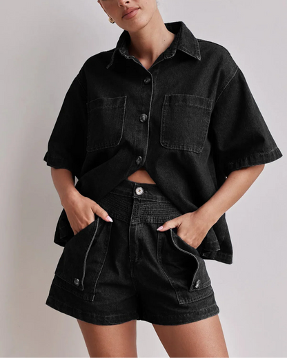 Marais 100% Cotton Denim Set