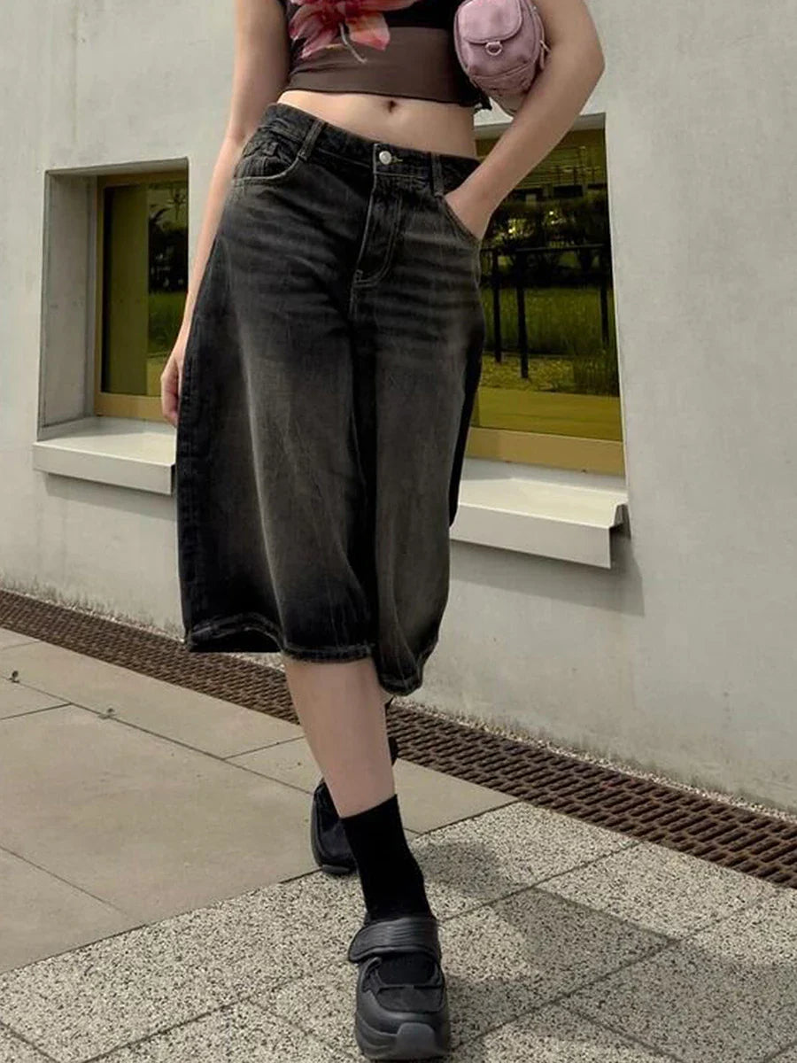 Devon Denim Bermuda shorts