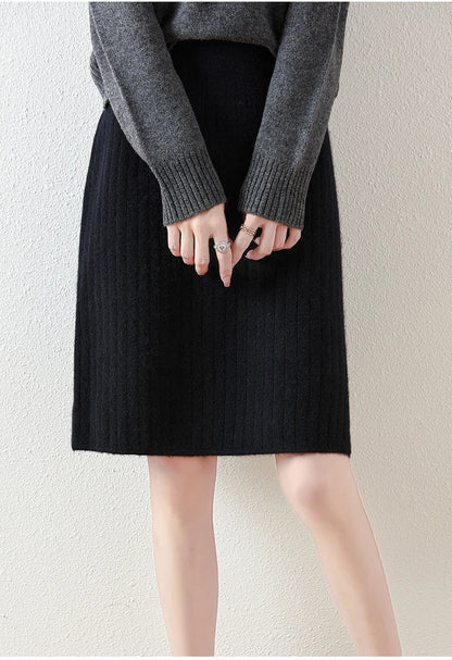 Camilla Merino Wool Midi Skirt