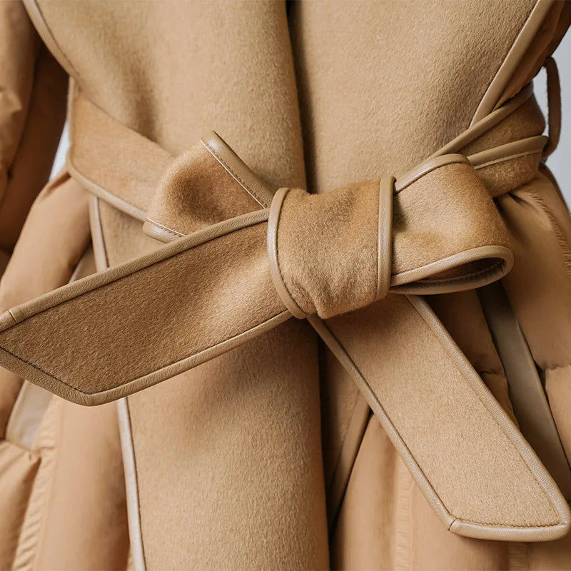 Lady Diana Belted Down-Jacket