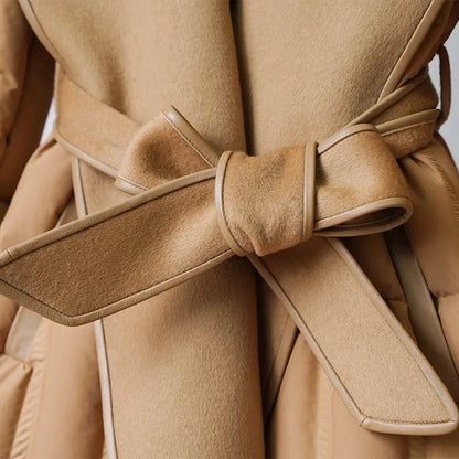 Lady Diana Belted Down-Jacket