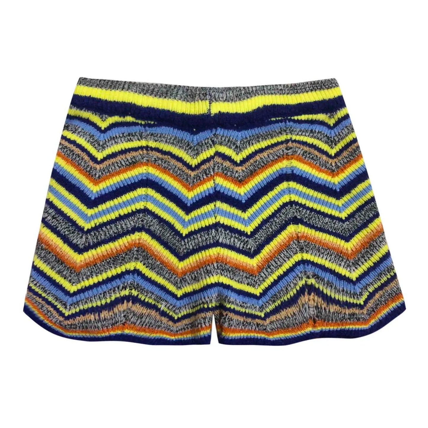 Solari Cotton Knit Stripe Shorts