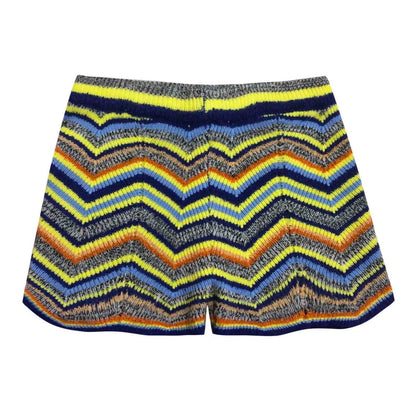 Solari Cotton Knit Stripe Shorts