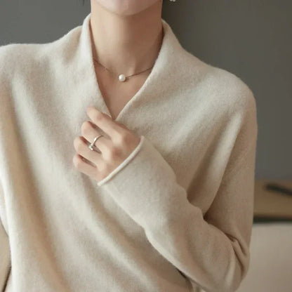 Serene V-Neck Knit Sweater