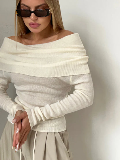 Orvieto Off-Shoulder Knit Top