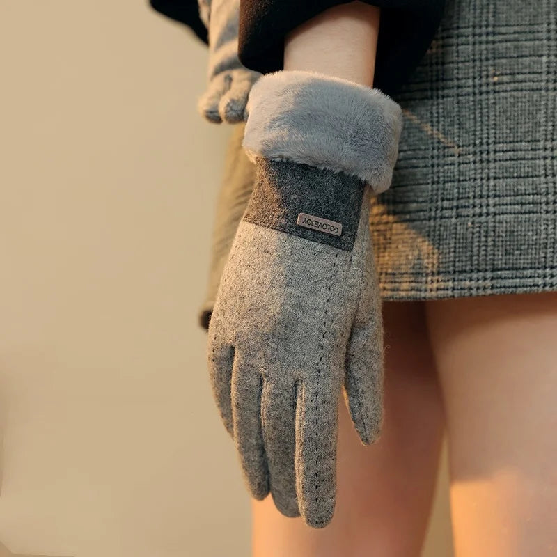 Plush Suede Touch Gloves