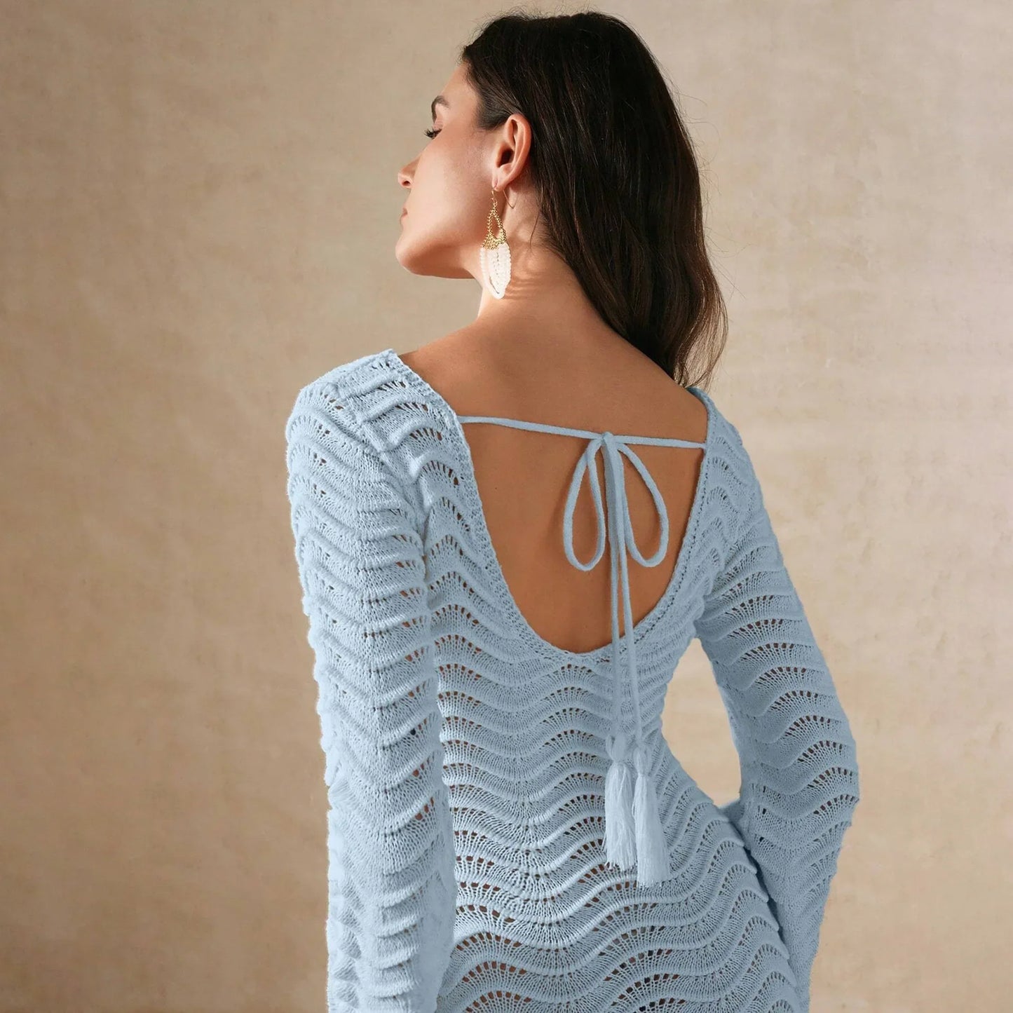 Alessia Open-Knit Dress