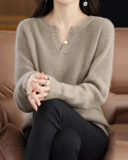 Brushed Mink Wool Pullover
