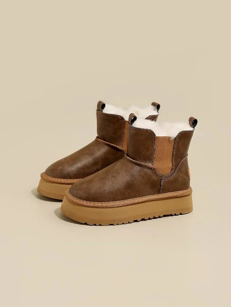 Women's Holmstead Leather Fur Boots