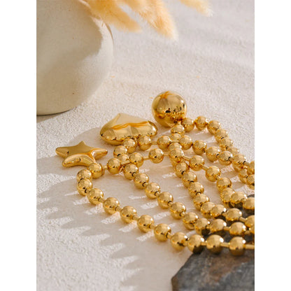 Liré Bold Star Beaded Necklace