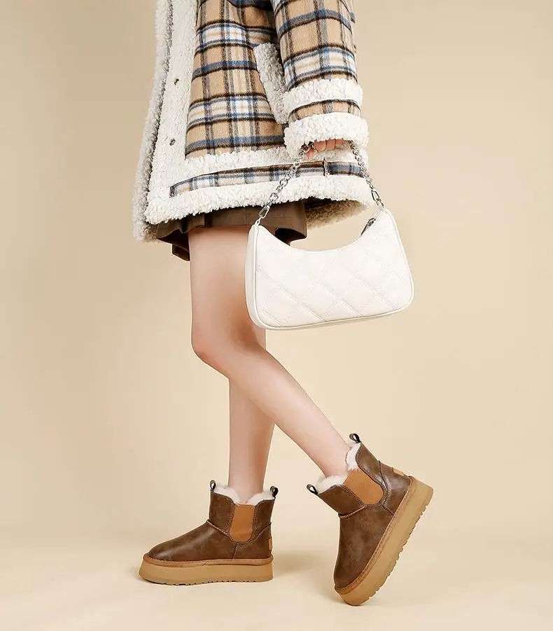 Women's Holmstead Leather Fur Boots