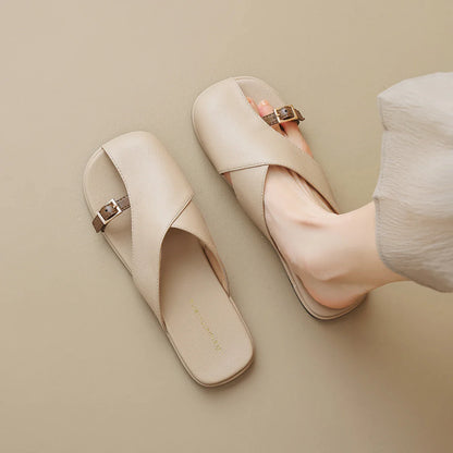 Minimalist Buckle Sandals