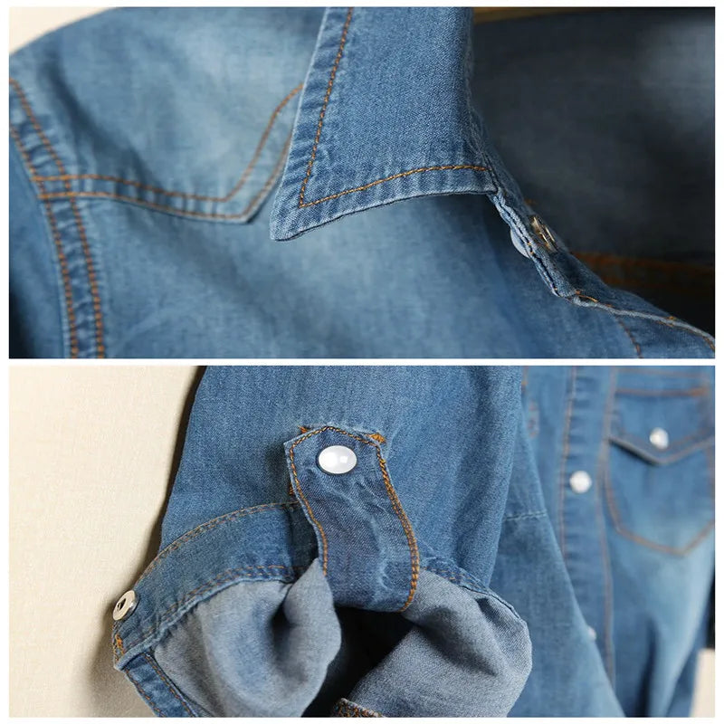 Cool Summer Denim Crop-Top