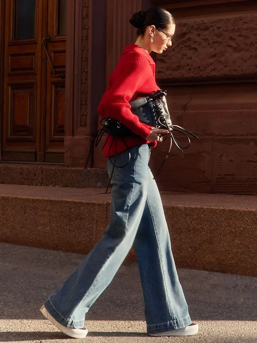 Marceau Ribbed Half-Zip Sweater