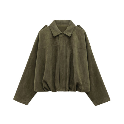 Arden Women's Suede Bomber