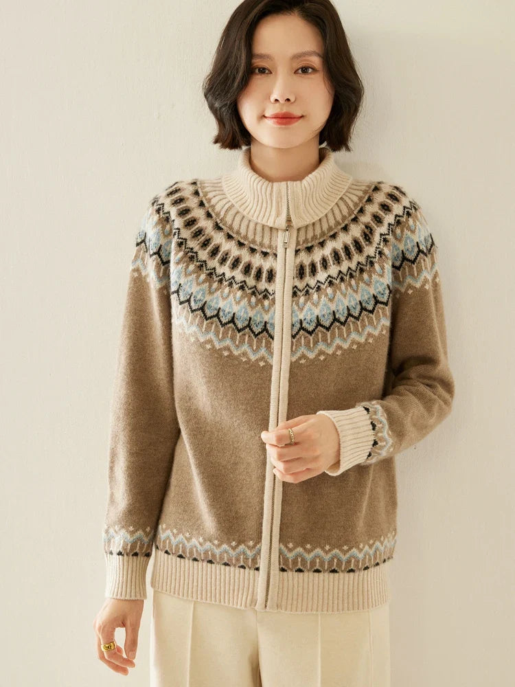 Strathan Cashmere Zip-Up