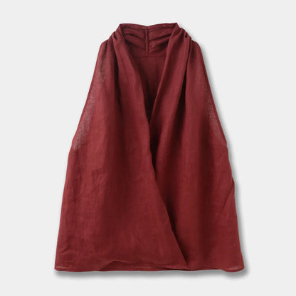 Valienne Drape Linen Vest