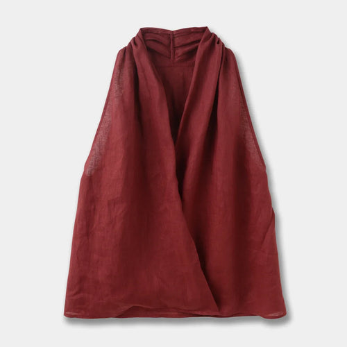 Valienne Drape Linen Vest