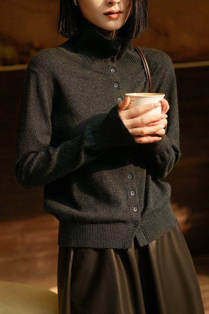 Vercelli Cashmere Button Sweater