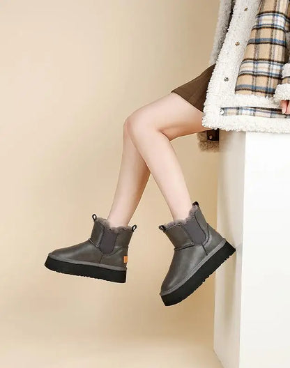 Women's Holmstead Leather Fur Boots