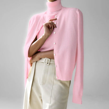 Ashbourne Knit Cardigan & Turtleneck Set