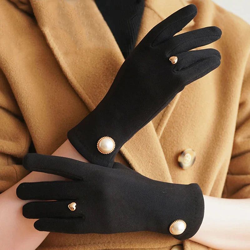 Noir Pearl Touch Gloves
