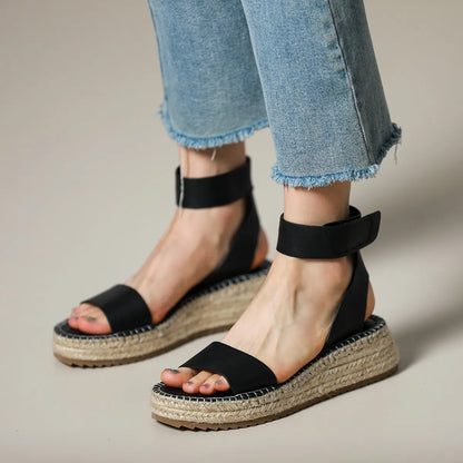 Classic Women's Leather Strap Sandals