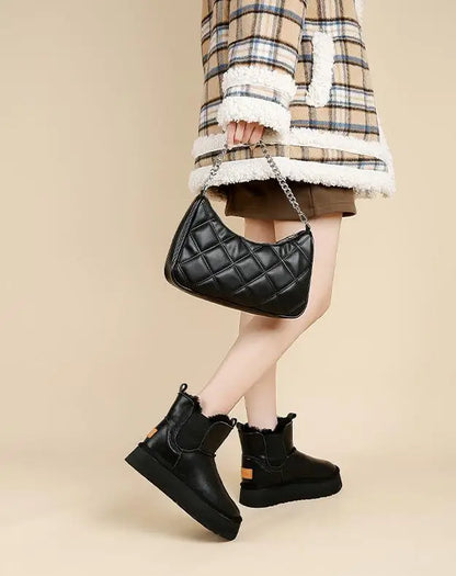 Women's Holmstead Leather Fur Boots