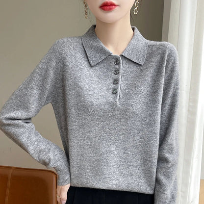 West Village Wool Polo Sweater