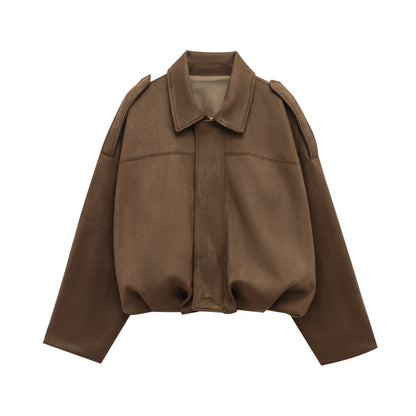 Arden Women's Suede Bomber