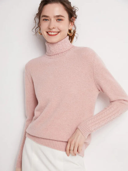 Valentina 100% Merino Turtleneck