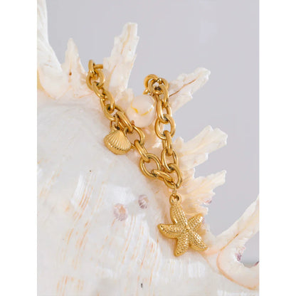 Marée Gold Chain Starfish Bracelet
