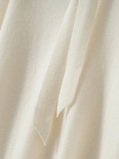 Selene Scarf-Collar Cashmere Pullover