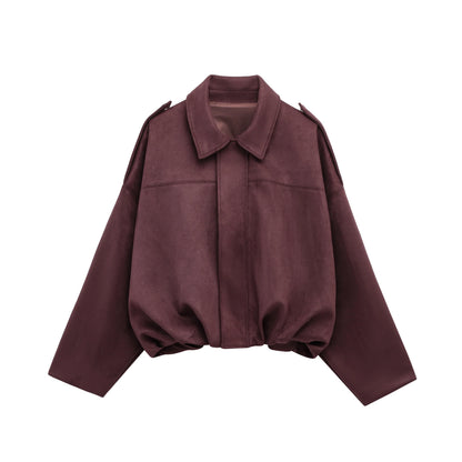 Arden Women's Suede Bomber