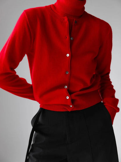Ashbourne Knit Cardigan & Turtleneck Set