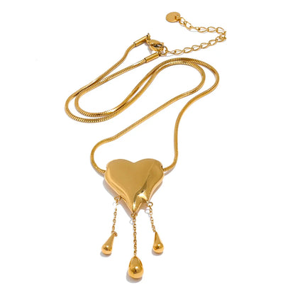 Lacrima Drip Heart Necklace