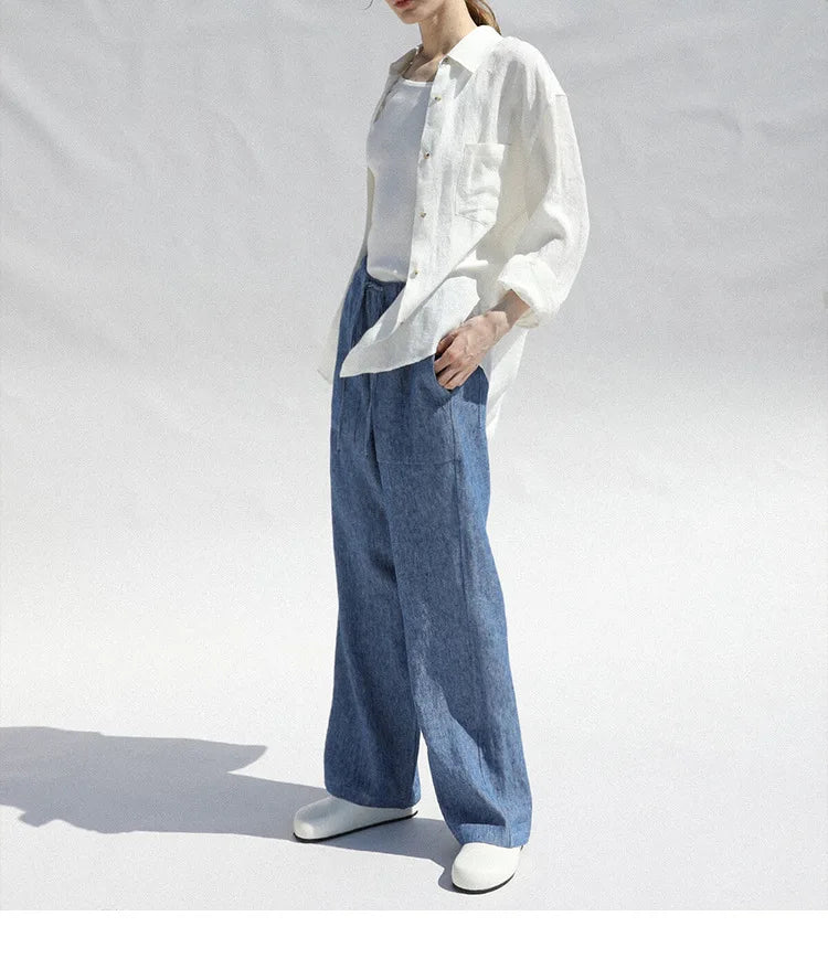 Oversized Linen Blouse