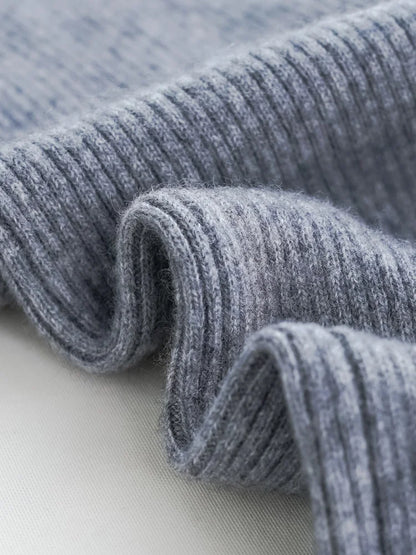 Wool Knitted Wide Leg Pants
