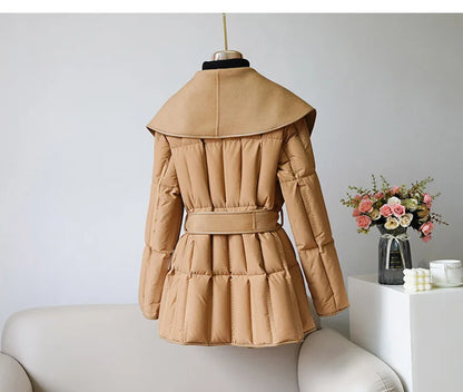 Lady Diana Belted Down-Jacket