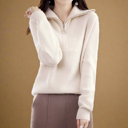 Mink Wool Half-Zip