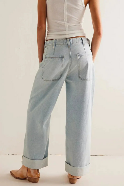 Candace High-Waist Wide-Leg Denims