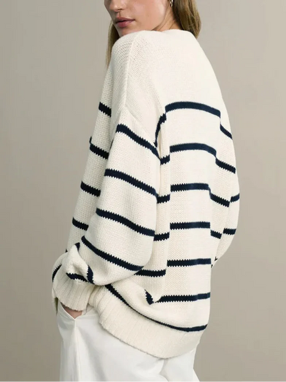 Westhaven Organic Striped Cardigan
