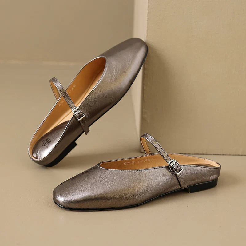 Dahlia Leather Mary Flats