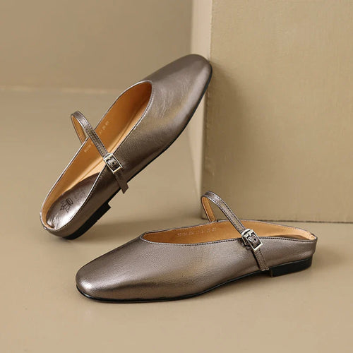 Dahlia Leather Mary Flats