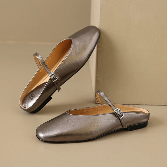 Dahlia Leather Mary Flats