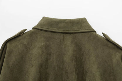 Arden Women's Suede Bomber